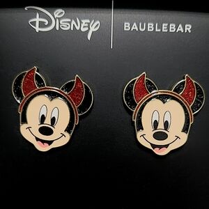 Baublebar x Disney Devil Mickey Mouse Stud Earrings